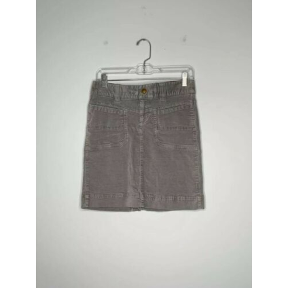 Athleta Corduroy Pencil Skirt Light Gray Size 2